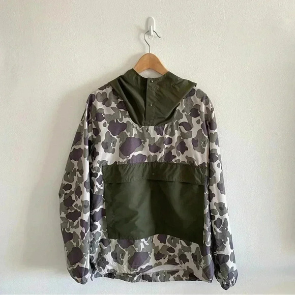 Herschel Voyage Anorak Jacket Men's Dark Green Activewear Hooded Outwear  Sz S - Picture 2 of 9